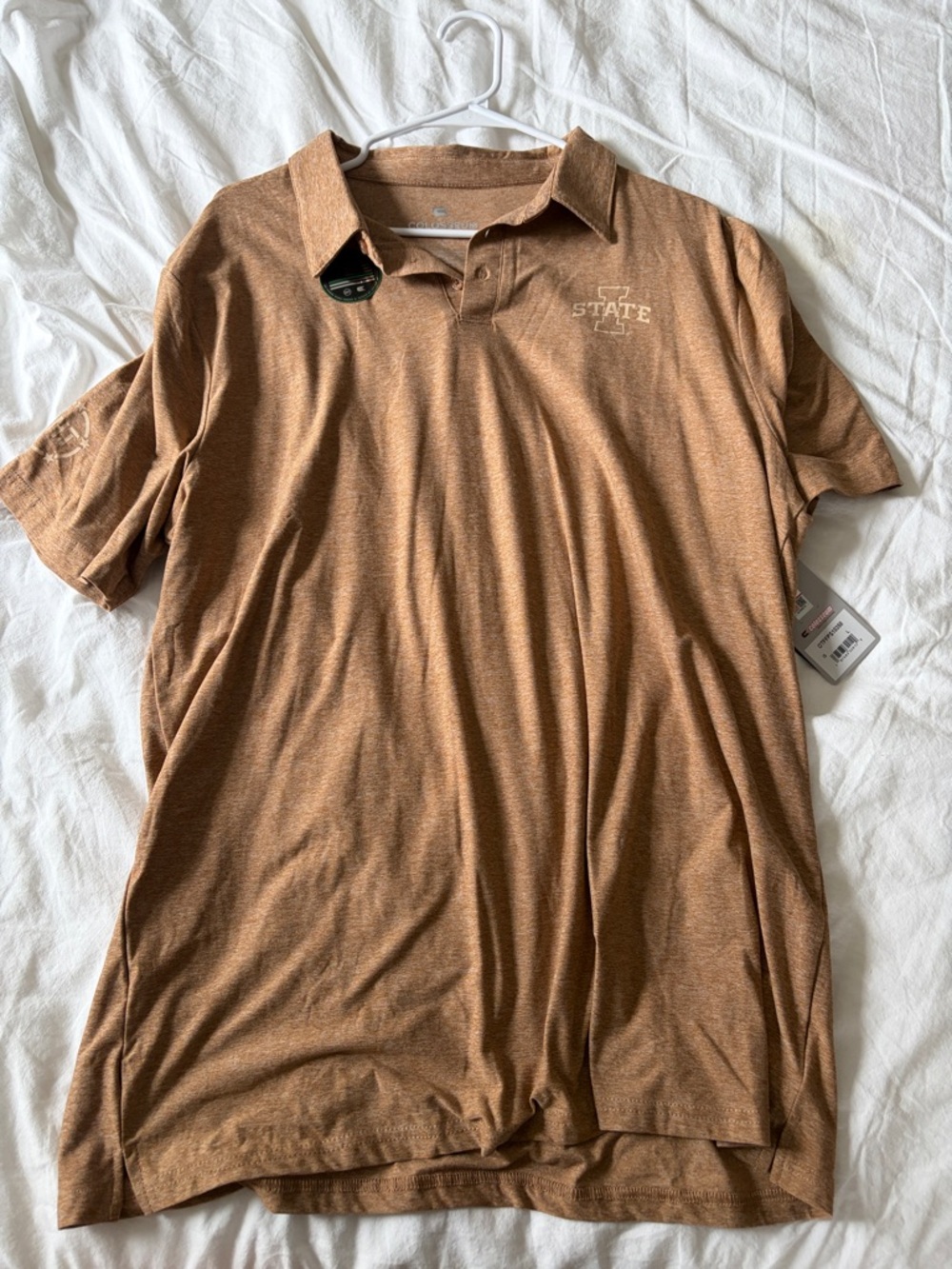 Men’s Iowa State Polo Shirt - Brown Heather